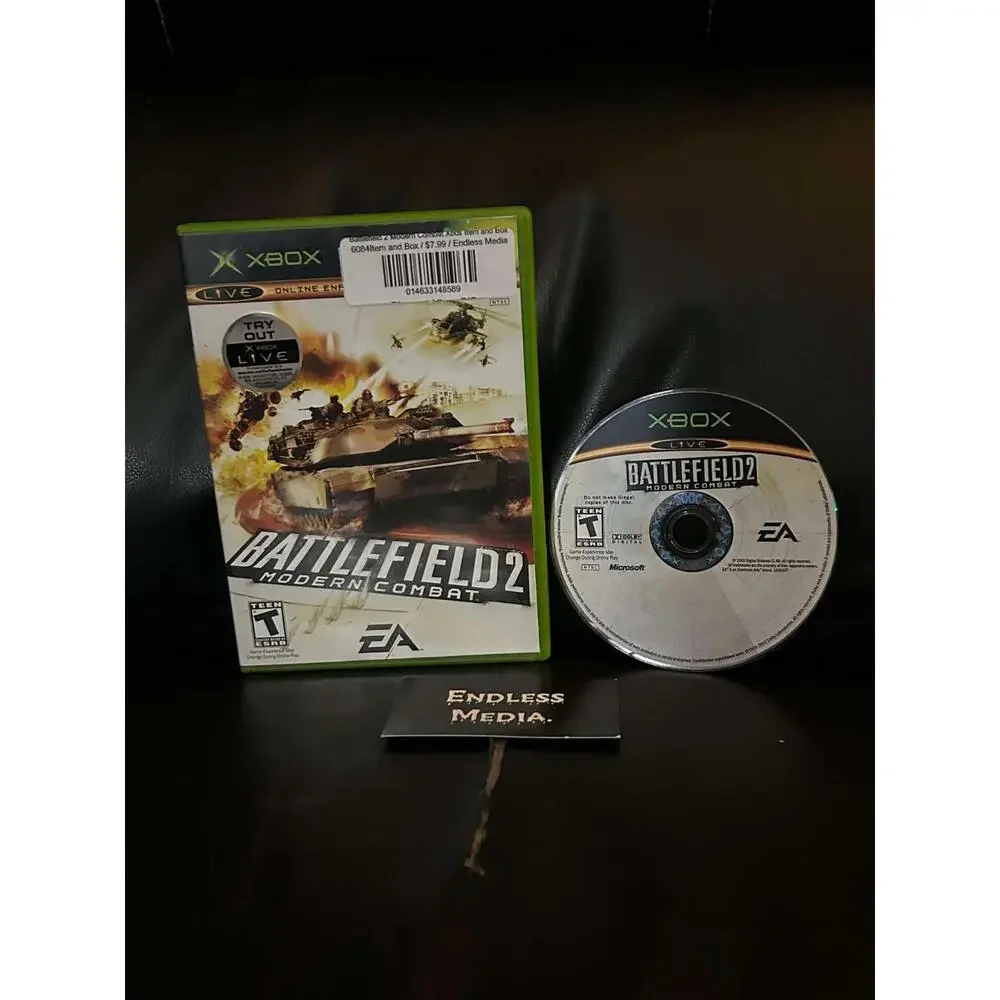 Battlefield 2 Modern Combat Microsoft Xbox Item and Box Video Game